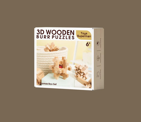 3D Wooden Burr Puzzles